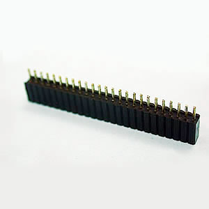 F204B Single Row 02 to 50 Contacts Straight Type