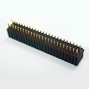 F204C Dual Row 04 to 100 Contacts Straight Type