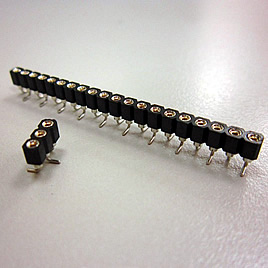 RD30DS-1*XX-HFM-074-AA Strip Socket  Round Pin Single Row P2.54 SMT TYPE