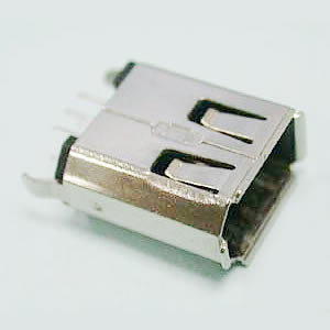 IEEE1394 6P Female 180D DIP